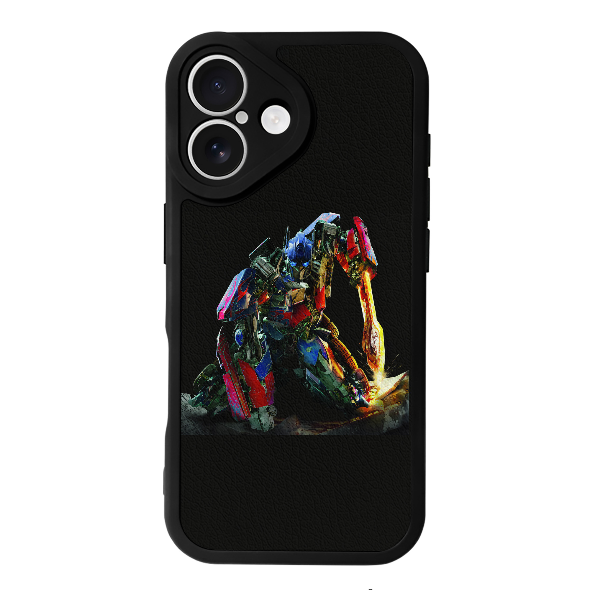 （画像用） Transformers トランスフォーマー 【iPhone 16シリーズ対応】シリコンスマホケース（レザー調） 材質：シリコン